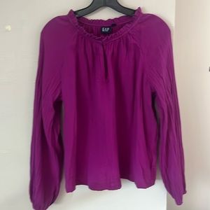 Gap Magenta flowy blouse, LIKE NEW